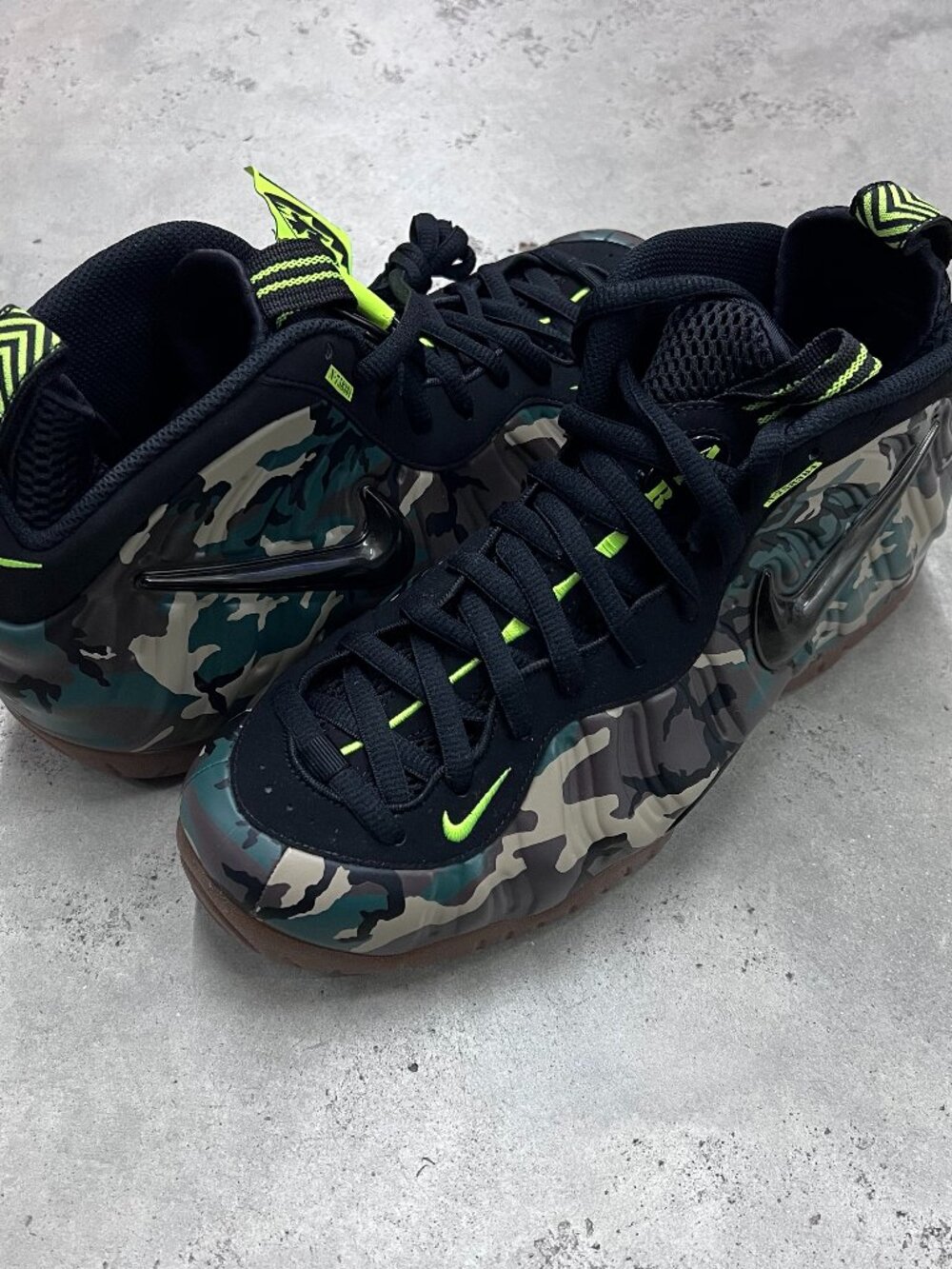 Nike Air Foamposite PRO Black Green Camo Men's IM5204 001 - New